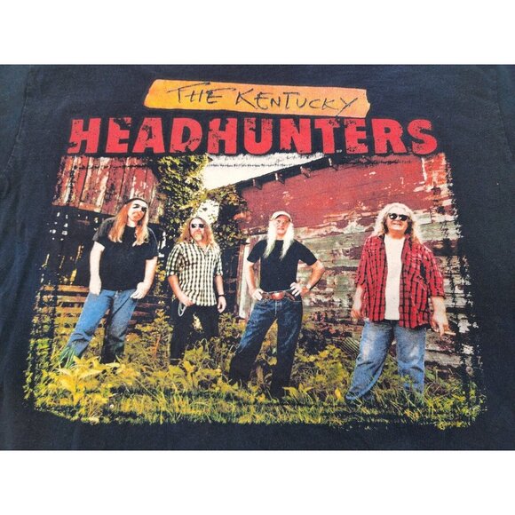The Kentucky HeadHunters Concert T-Shirt Men's T-Shirt Black Size Lg - Picture 2 of 7